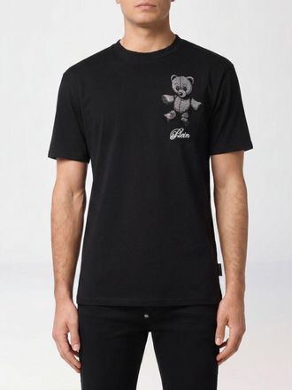 Philipp Plein T-shirt slim fit in cotone con stampa Teddy Bear a contrasto