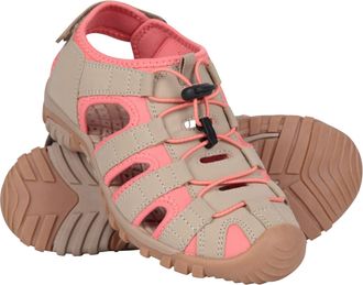 Mountain Warehouse Trek Womens Shandal - Neoprene Lining Shoes Sandals, Durable Outsole, Ladies Beach Footwear, Adjustable - For Spring Summer Walking & Outdoors Beige A