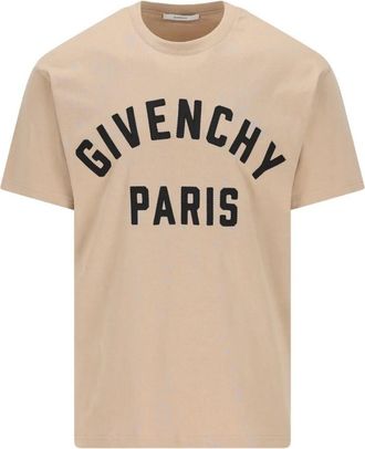 Givenchy Paris Embroidery Cotton T-Shirt Clothing