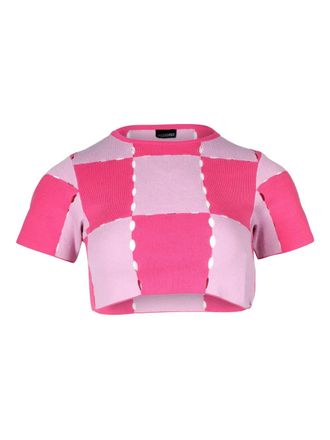 Jacquemus T-shirt con design patchwork - Rosa