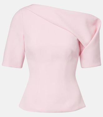 SAFiYAA Marley draped cr&ecirc;pe top