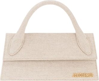 Jacquemus Le Chiquito Long schoudertas - Dames - Handtassen - Beige - ONE Size - Katoen - Tassen