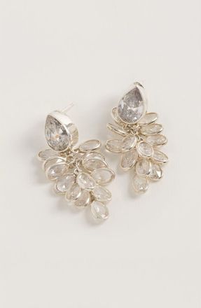 Freya Rose Petite Crystal Drops in Silver at Nordstrom