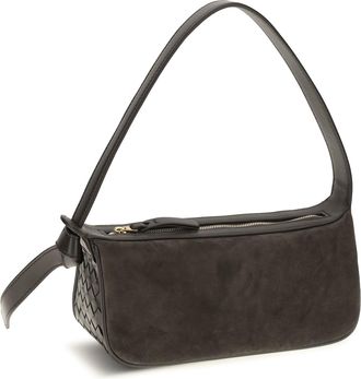 Bottega Veneta Womens Shoulder Bag Nodo Espresso-Gold Calf Leather Espresso/gold