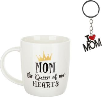 KASANOVA Set regalo mamma tazza 380 ml e portachiavi