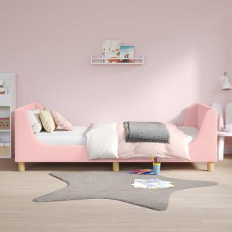 vidaXL vidaXL Struttura letto bambini con testata Rosa 90 x 200 cm