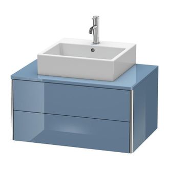 Duravit Mueble De Pared Duravit Xsquare 80.0 X 54.8 Cm, 2 Cajones, Color (frente/cuerpo): Laca De Alto Brillo Stone Blue - Xs491004747