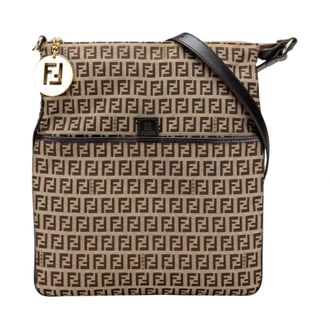 Fendi Pre-owned Zucchino Canvas Crossbody - Dames - Pre-owned - Bruin - Maat: ONE Size