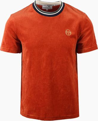 Sergio Tacchini Mens SERGIO TACCHINI MONTE VELOUR T-SHIRT ROOIBOS TEA - Orange - Size: 44