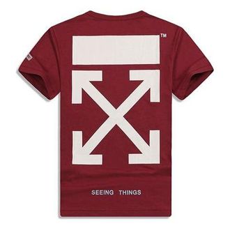 Off-white Arrows Sketch Mens Round Neck OMAA002F171850072401