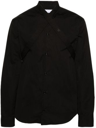 Off-white Duchesse-collar cotton shirt - men - Cotton - L - Black