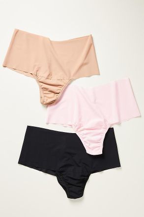 Hanky Panky BreatheSoft Natural Rise Thongs, Set of 3