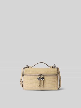 Tory Burch Tory Burch Handtasche mit Krokodil-Pr&auml;gung in Beige, Gr&ouml;&szlig;e 1