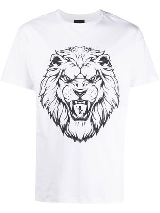 Billionaire Boys Club lion-print short-sleeved T-shirt - men - Cotton - S - White