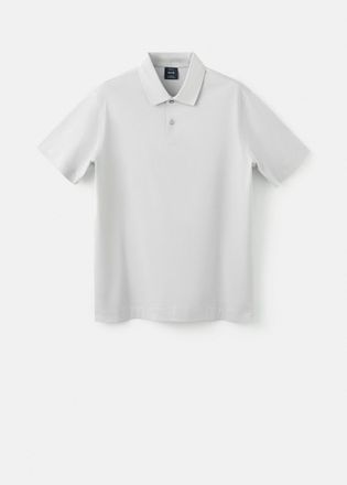 Mango Polo maglia sottile 100% cotone grigio ghiaccio - Uomo - XXL - MANGO MAN