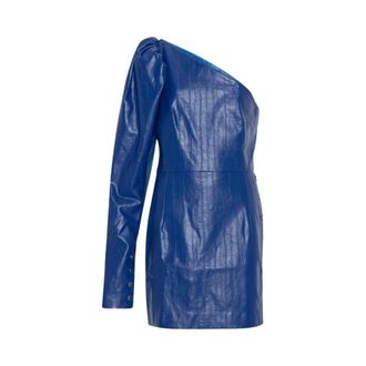 Rotate One-Shoulder Jurk - Dames - Feestkleedjes - Blauw - M - Kleedjes