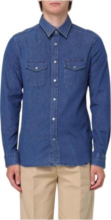 Tom Ford Blauw Denim Western Overhemd - Heren - Spijkeroverhemden - Blauw - L - Denim - Overhemden