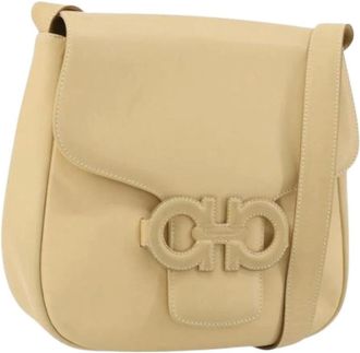Ferragamo Pre-owned Cross Body Bags, female, Beige, Size: ONE SIZE Pre-owned Shoulder Bag