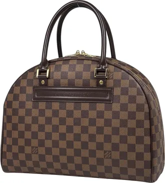 Louis Vuitton Damier Brown Damier Canvas Boston Bag (Pre-Owned)