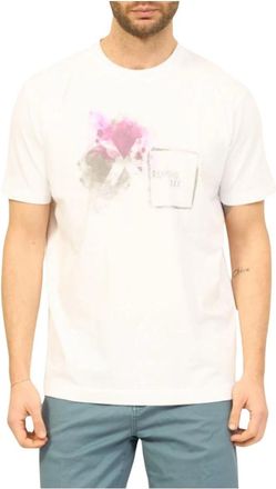 John Richmond Casual T-Shirt - Heren - T-shirts - Wit - XL - Tops