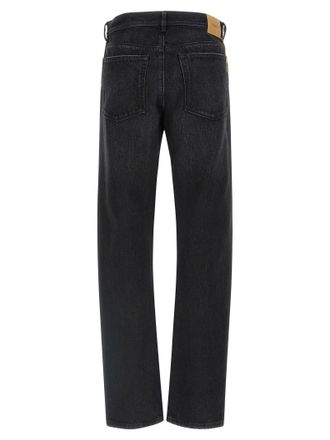 Fendi Stone-Washed Cotton Denim Jeans - Black