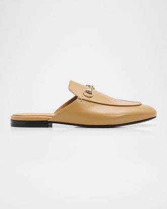 Gucci Princetown Leather Mules