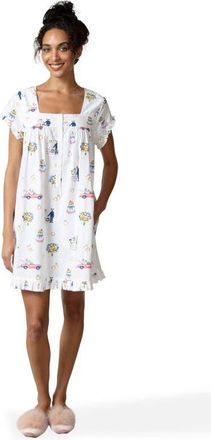 Printfresh Pintuck Nightgown in Cloud at Nordstrom, Size X-Small