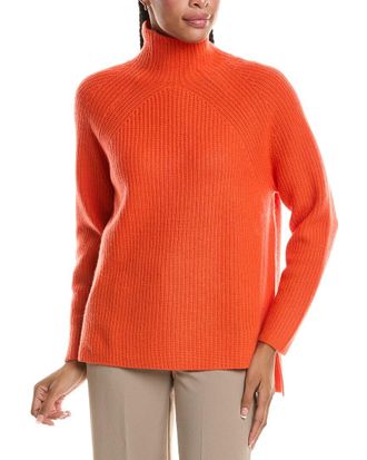 N.Peal N. PEAL High Neck Ribbed 100% Cashmere Sweater
