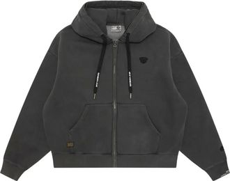 Aape By A Bathing Ape Hoodie met geribbelde zoom - Zwart