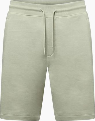 HUGO BOSS Mens Diz222 Cotton Terry Logo Shorts - Green - Size: 37/36/32