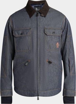 Moncler Mens Croatan Denim Jacket