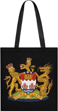 Generic Coat of Arms of HongKong Womens Tote Casual Shopping Bag Lightweight Shoulder Bags Hobos Handbag for Work Travel Daily 35x40cm