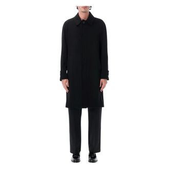 Lardini Enkelrijige Kasjmier Jas - Heren - Mantels - Zwart - Maat: XL Kasjmier