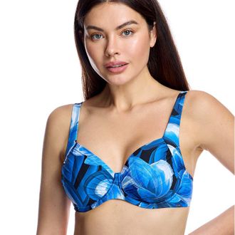 Ory Womens Underwire Bikini Top with High Support W260401 - Blue - Size 40D