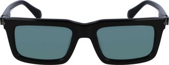 Ferragamo 53mm Prisma Modified Rectangle Sunglasses in Black at Nordstrom Rack