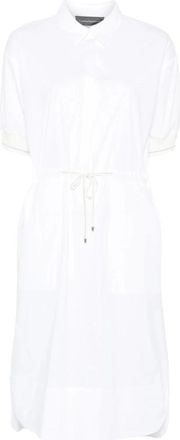 Lorena Antoniazzi Midi Jurk - Dames - Casual kleedjes - Wit - L - Katoen - Kleedjes