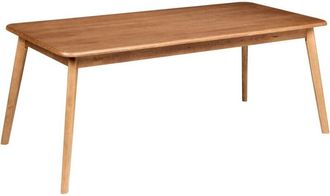 Beliani Dining Table KEHO Dark Oak 200 cm 90 cm