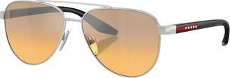Prada Psa 52S Zonnebril - unisex - Zonnebrillen - Grijs - 58 MM - Nylon - Accessoires
