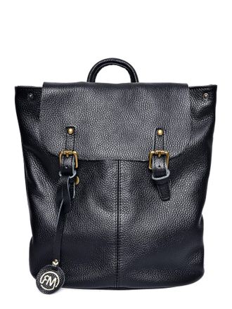 Roberta M Zwart Rundleer Tas