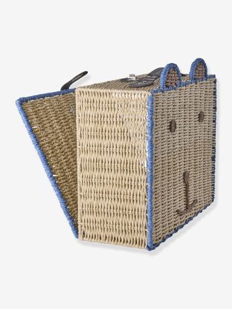 Rice B&auml;ren-Koffer aus Papierkordel Pink Kinder rice blau