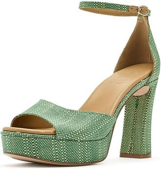 Naturalizer 27 Edit Delphie Womens Sandals Green : 7.5 M (B), Leather