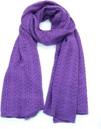 Portolano Cashmere openwork wrap in Royal Lilac at Nordstrom