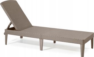 Keter Jaipur Cappuccino Tumbona Plegable De Rat&aacute;n