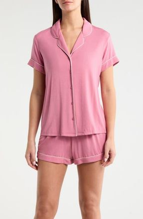 Nordstrom Moonlight Eco Short Pajamas in Pink Heather at Nordstrom, Size X-Small