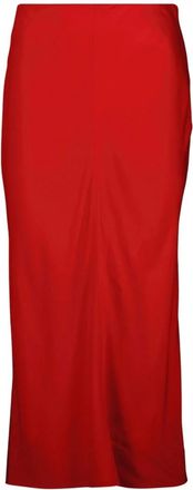 Ami Rokken, Dames, Rood, S, Rode Midi Rechte Rok