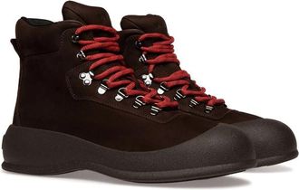 Bally Brown Protective Rubber Cap Suede Ankle Boots