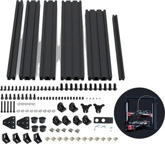 OEM Kit De Estructura De Perfil De Aluminio, Tama&ntilde;o De Perfil 2020, Compatible Con Sistemas Modulares, F&aacute;cil De Montar, Acabado Anodizado Liso, Dise&ntilde;o Lig