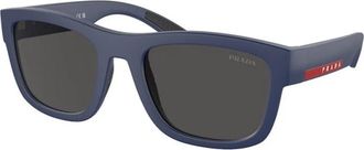 Prada Authentieke Tfy 06F Bril- Premium Kwaliteit - Heren - Zonnebrillen - Blauw - 56 MM - Accessoires