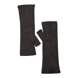 Mos Mosh MMTova Guantes de Lana Acanalados - Accessories - Mujer - Marr&oacute;n - ONE SIZE