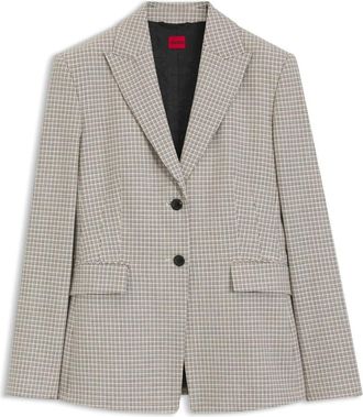 HUGO BOSS Asmalla Blazer - Heren - Jassen - Beige - Maat: 3XS Katoen